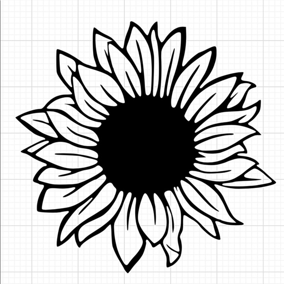 Sunflower Vinyl Decal - Picture 1 of 1